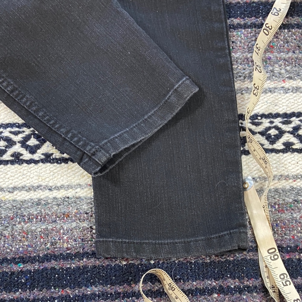 Chico's Sz 0 Platinum Denim Black Skinny Jegging Stretch Jeans Regular Rise - Picture 8 of 10